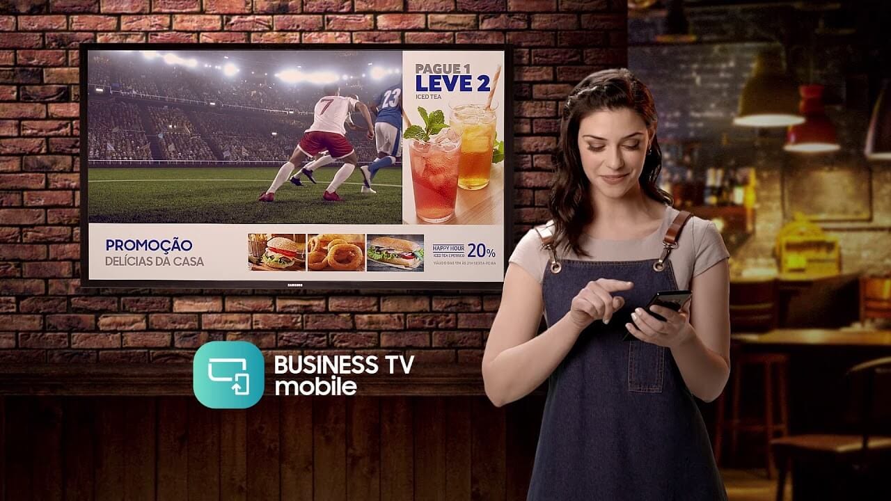 Samsung Business TV en uso